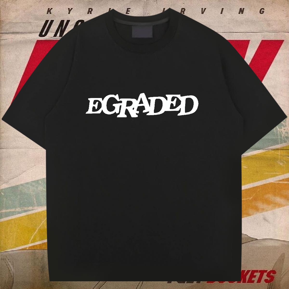 Classic Casual Men T Shirts Anime Print Hip Hop Mens Tshirts Breathable Crew Neck Cotton Loose Fit