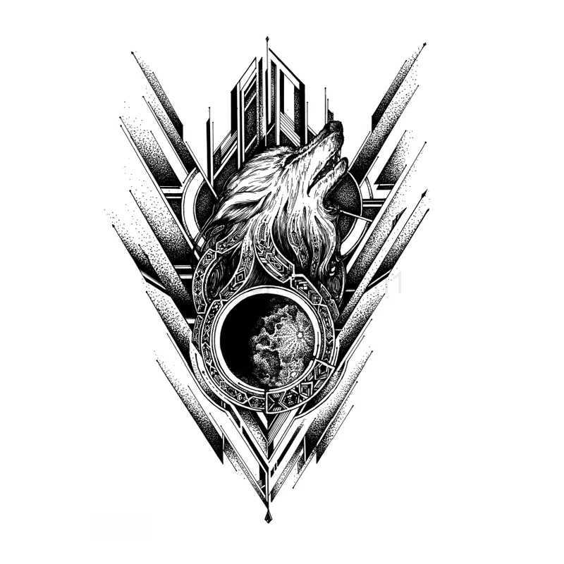 Tattoo Sticker Bird Wings Flower Plant Horse Carp Wolf Tatoo Temporary Waterproof Fake Tattoos for Women Men Makeup Body ArtB240713