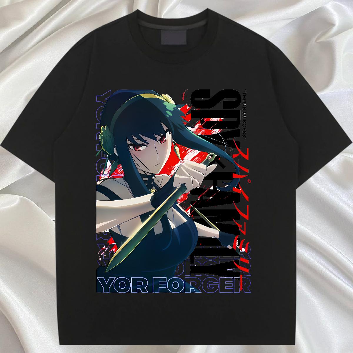 2024 Casual T Shirts Women Cotton Breathable Soft Anime Print Tops Sports Street Wear Nice Women Tshirts