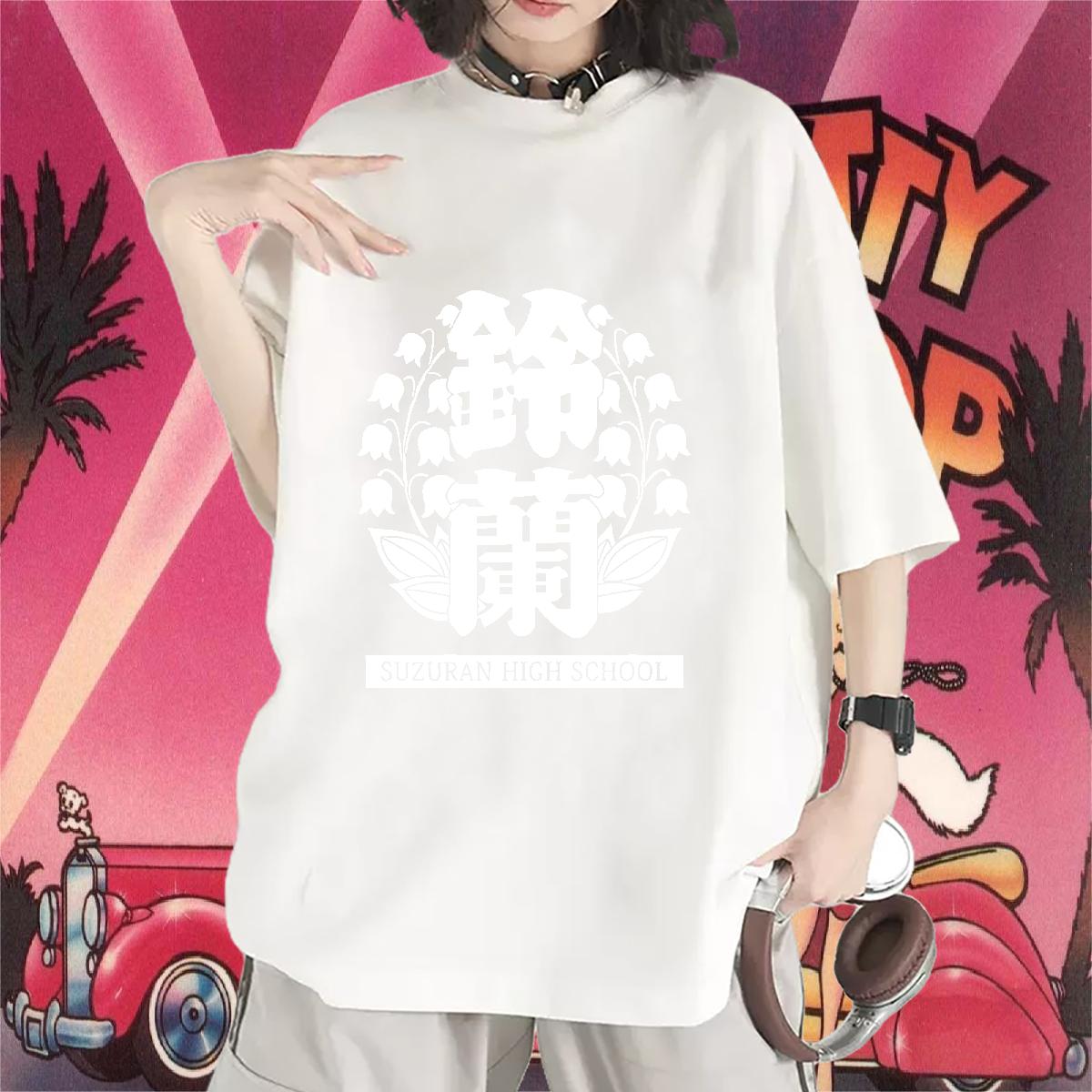 DIY T-Shirts for Women Crew Neck Cotton Breathable DIY Anime Printed Clothings Street Casual Female Womens Tshirts