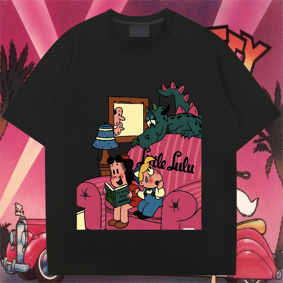 Popular T Shirts Men Summer Casual Short Sleeve Cotton O-Neck Men Clothes T-Shirt Fashion Designer Anime Print Top Tees