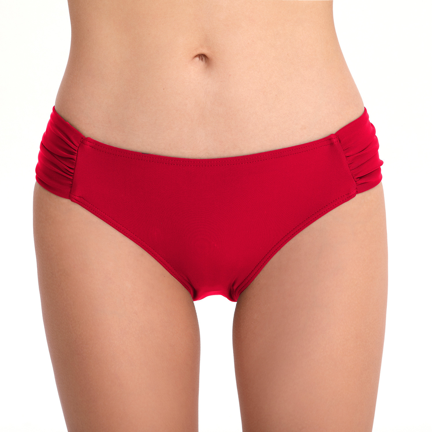 Temperament Ventilation New Conservative Pleated Women's Triangle Pants with Sexy Solid Color Swim Trunks Short Bifurcated Self-cultivation Loose