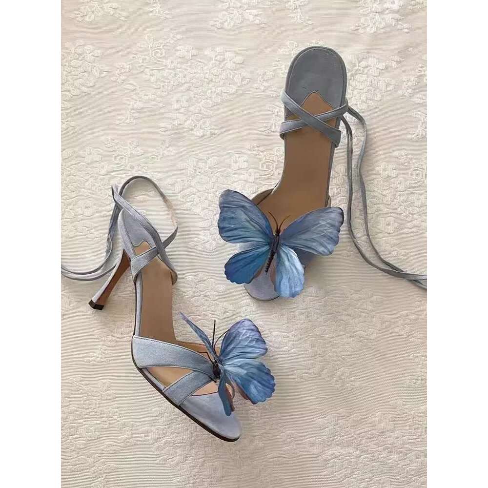 Small Niche Design Bow Wer New Strap Sandals For Hot Women's New Summer Sexy Versatile Open Toe Slim Heels