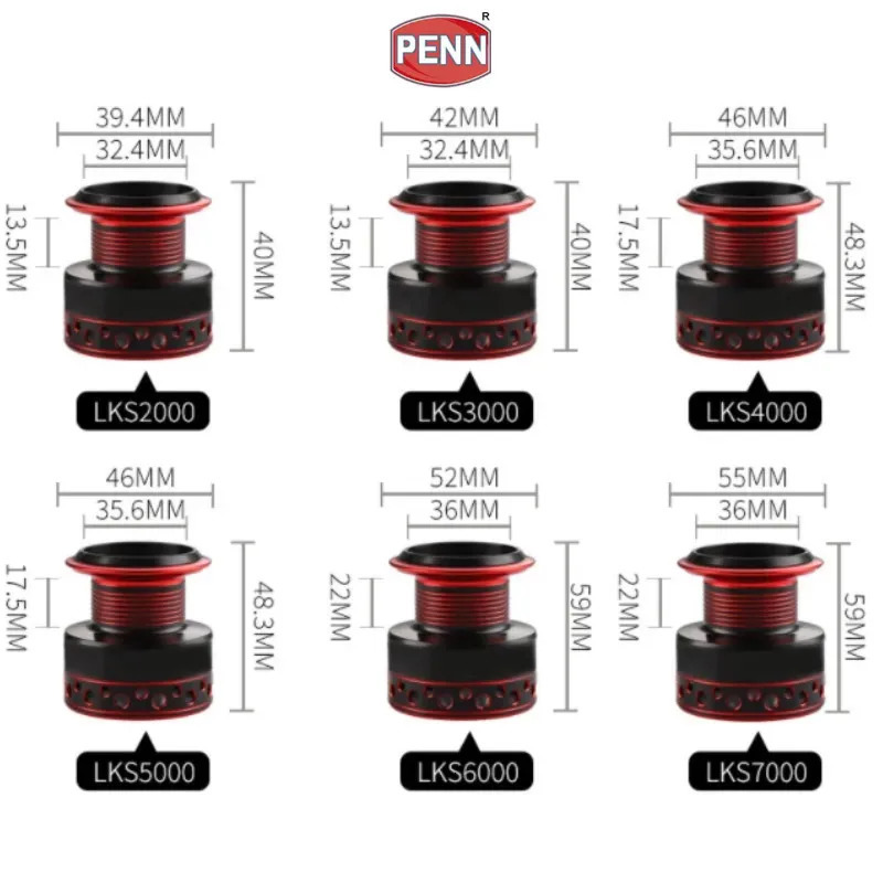 PENN LKS2000-7000 All-metal Rocker Fishing Reel Luya Round Sea Pole Far-casting Reels Fishing Reels 240709