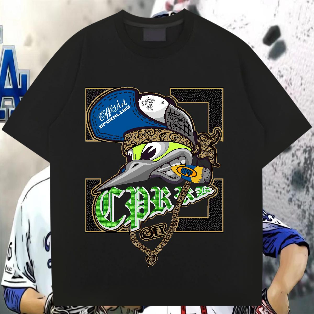 Designer T-Shirts Plus Size Custom Mens Tshirts Home Outdoor Breathable Crew Neck Cotton Classic Tees