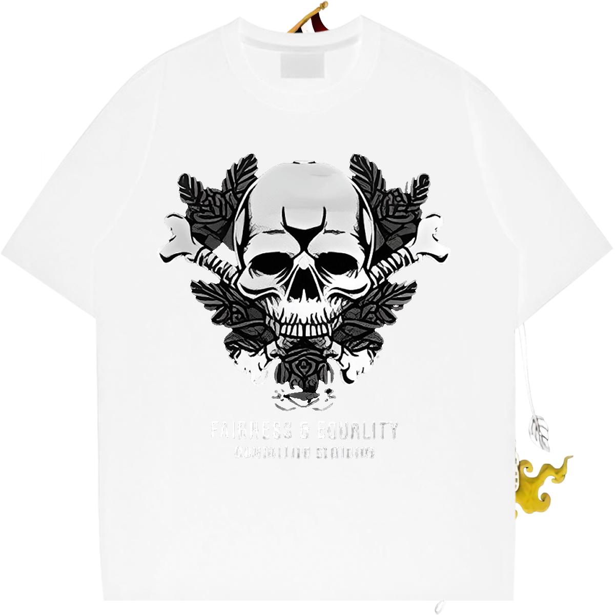 Fashion Design Man T Shirts Asian Size Men Tshirts Casual Breathable Crew Neck Loose Fit Top Tees