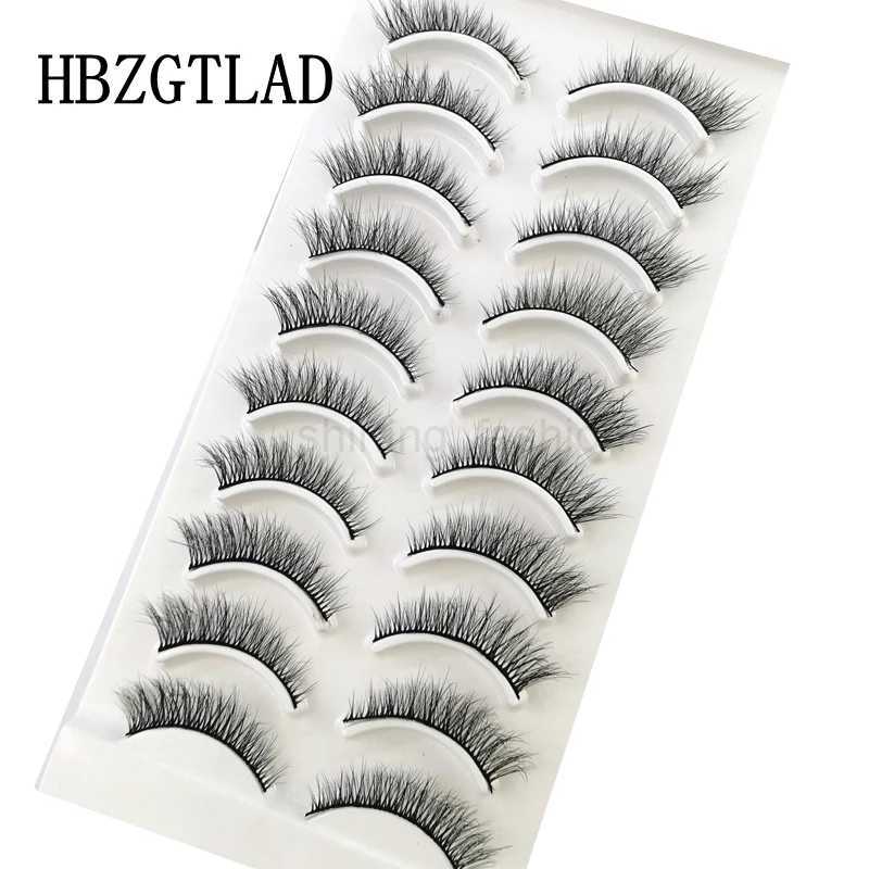 Lashes 10 Pairs 3D Faux Mink Lashes Fluffy Soft Wispy Volume Natural Long False Eyelashes Eye Lashes Reusable Eyelashs MakeupCL240713