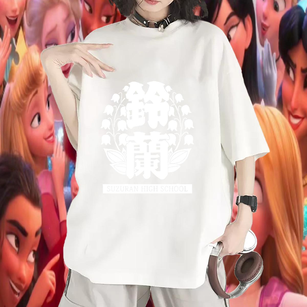 Fashion New T shirt Short sleeve Cotton Soft DIY Anime Polos Outdoor 5A Woman Tshirt