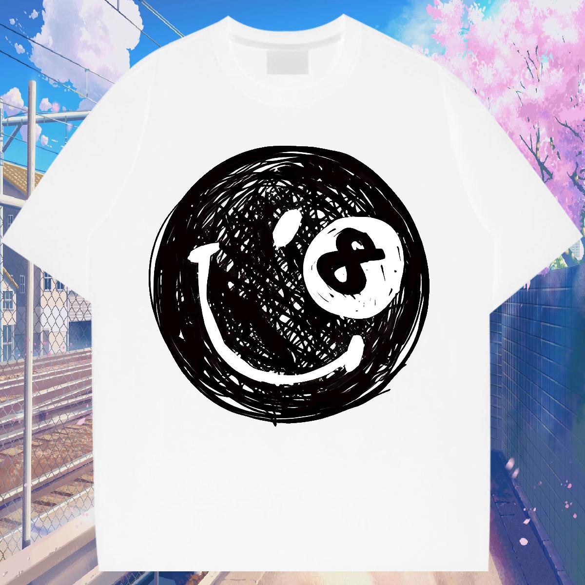 Brand Men Tees Crew Neck Cotton High Street Hip Hop T-Shirts White Plus Size Classic Casual Tees Shirts