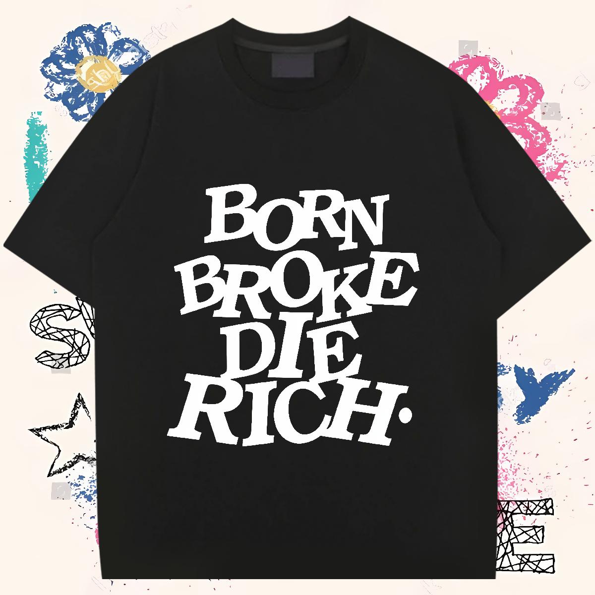 New Designer T shirt DIY Printed Casual Mens Tshirts Breathable Crew Neck Cool