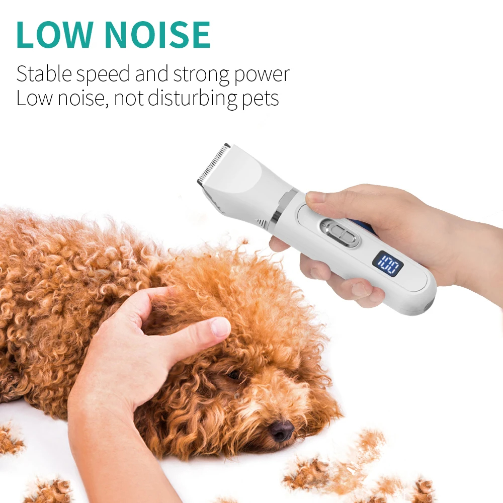 Dog Hair Clippers Grooming Electrical Grooming Trimmer for Cats Rabbits Puppies Rechargeable Shaver Low Decibel Animals Haircut