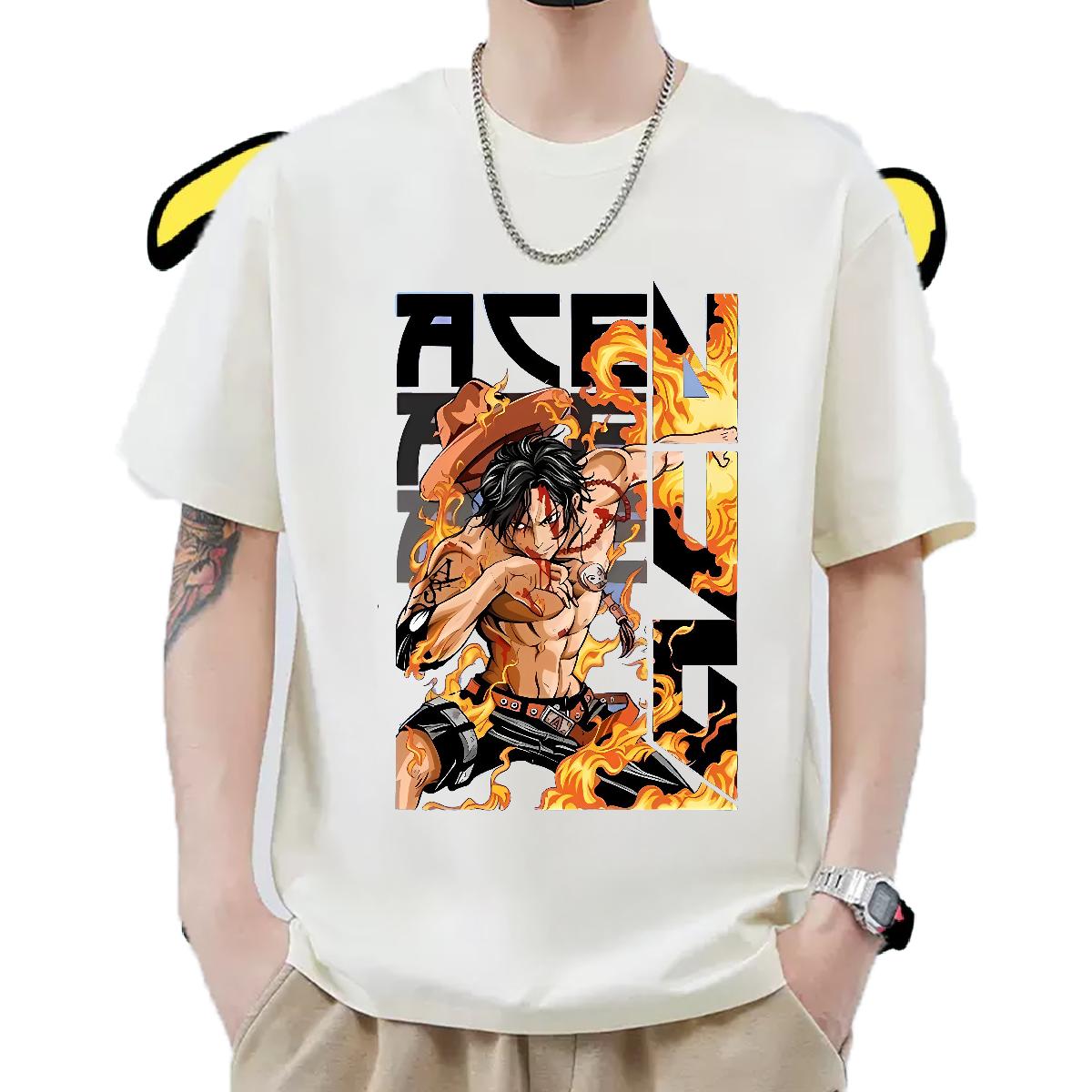 Customized Man T Shirts Anime Print Summer Casual Men Clothes T-Shirt Breathable Short Sleeve High Quality