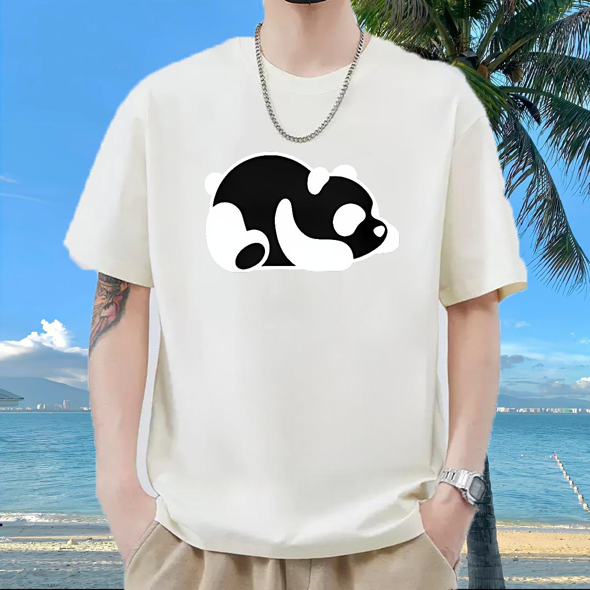 2024 Summer T Shirts Men Custom Print Oversized Men Tshirts Daily Outfit 180g Cotton Unisex Wear