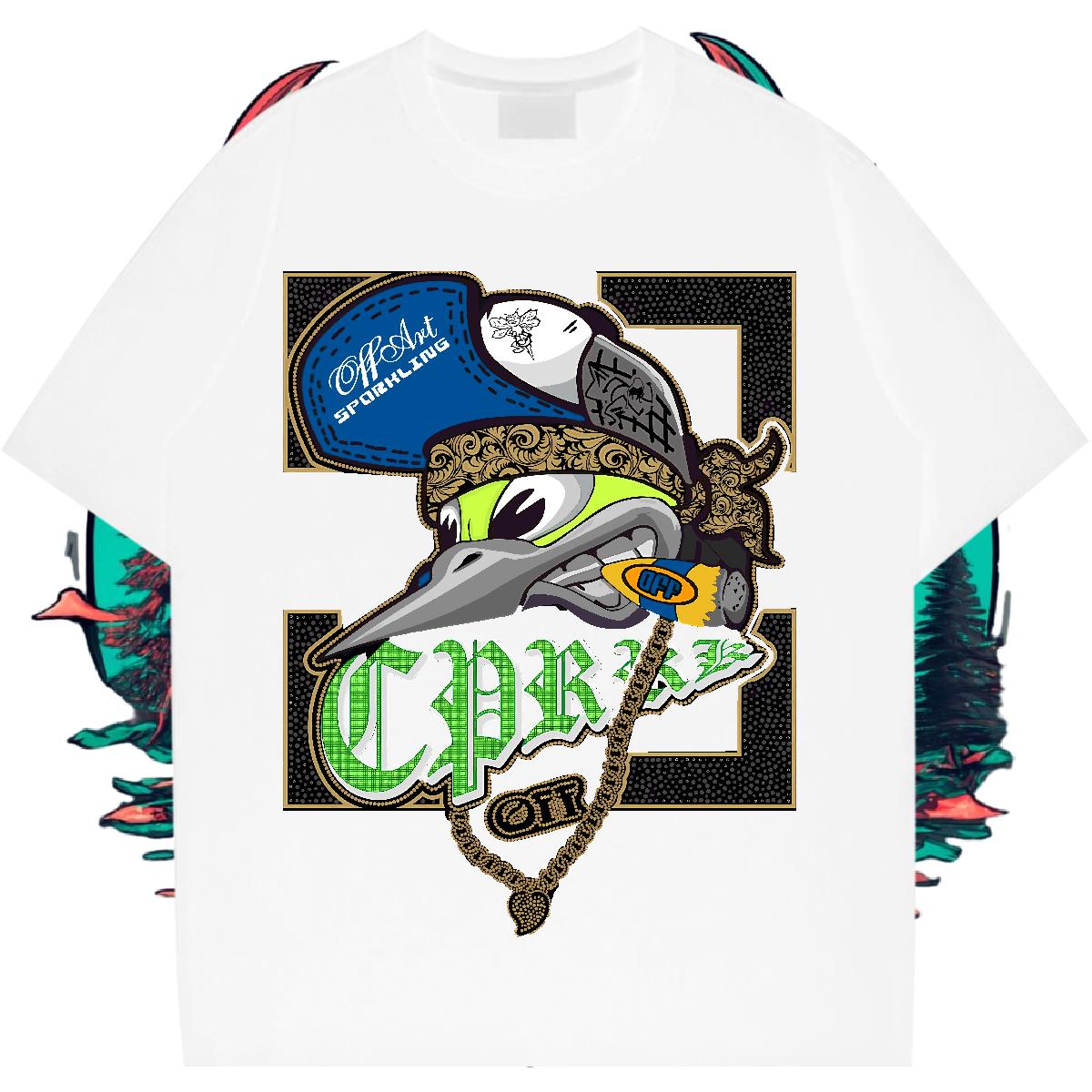 Designer T Shirts Men Street wear Hip Hop Crew Neck Cotton Men Clothes T-Shirt Factory Direct White Plus Size Polos