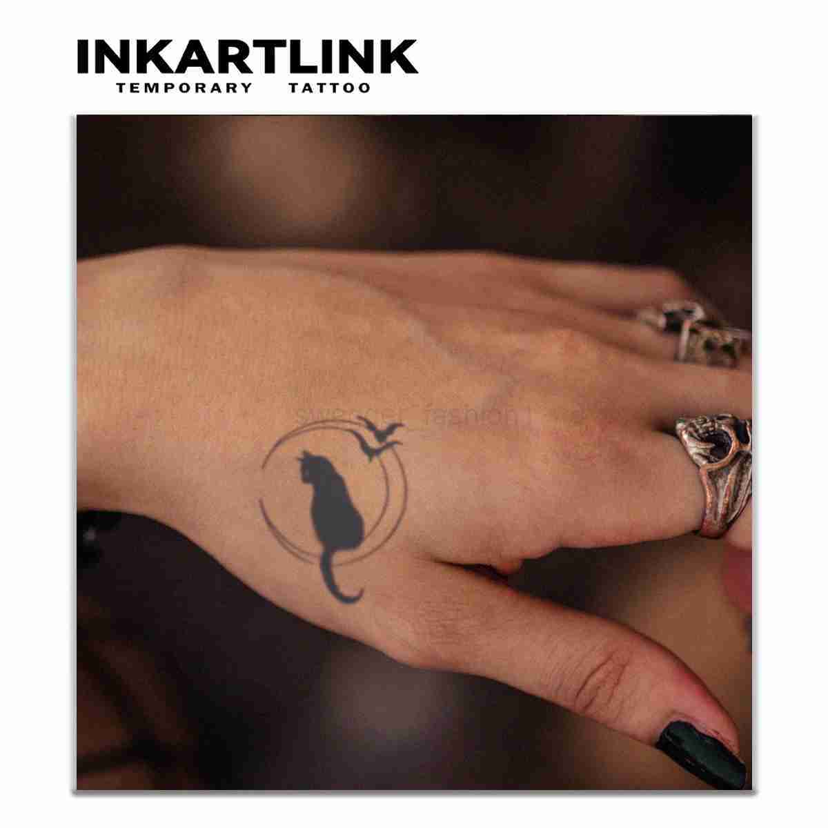 Simple small design temporary tattoo sticker waterproof magic tattoo lasts to 15 days fake tattoo semi permanent tattooB240713