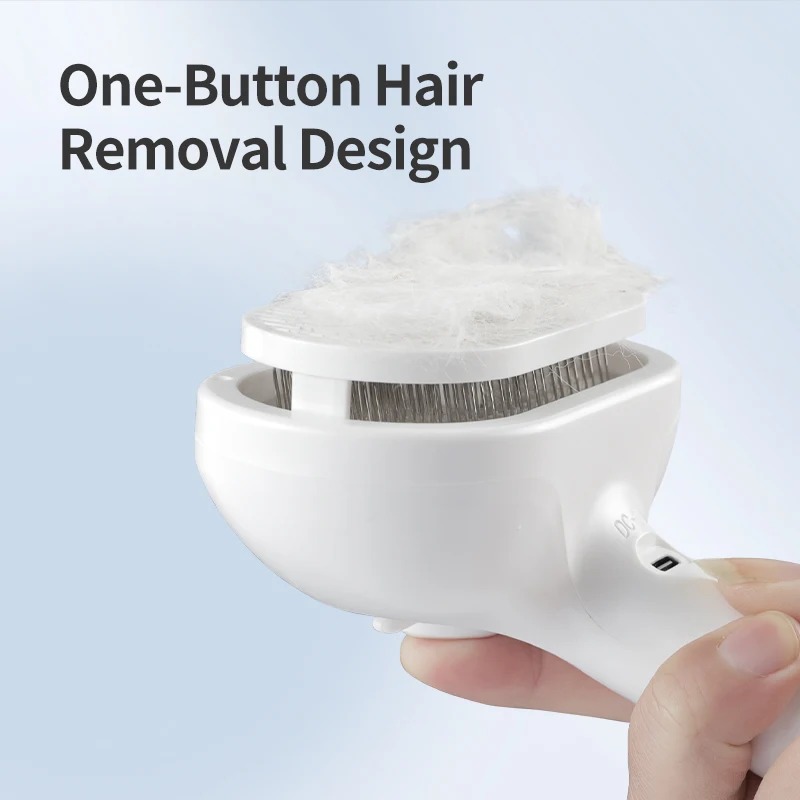 Pet Automatic Spray Hair Comb Cat Hair Straightening Brush for Pets Dog Rechargeable Hair Removal Comb Cat Grooming Brush