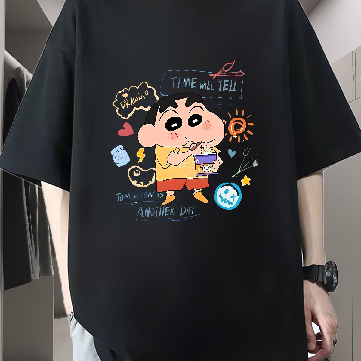 Classic Casual T-Shirts for Men Asian Size Summer Casual Tshirt for Man Woman Crew Neck Cotton Loose Fit