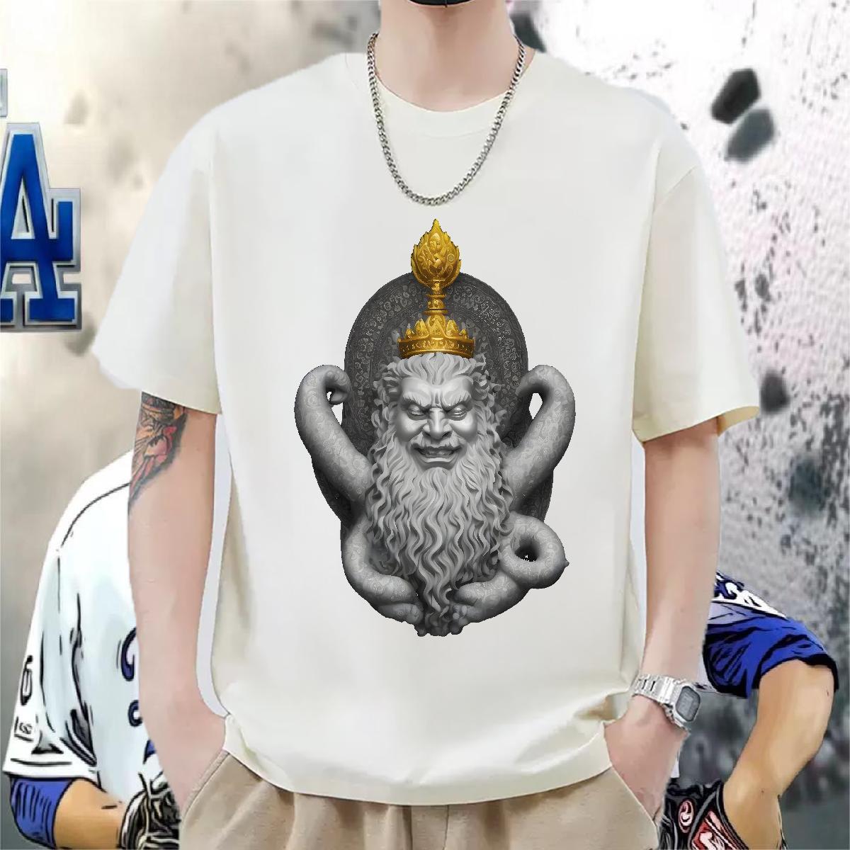 Custom T-Shirts DIY Printed Casual Daily Wear Men Tees 180g Cotton Cool