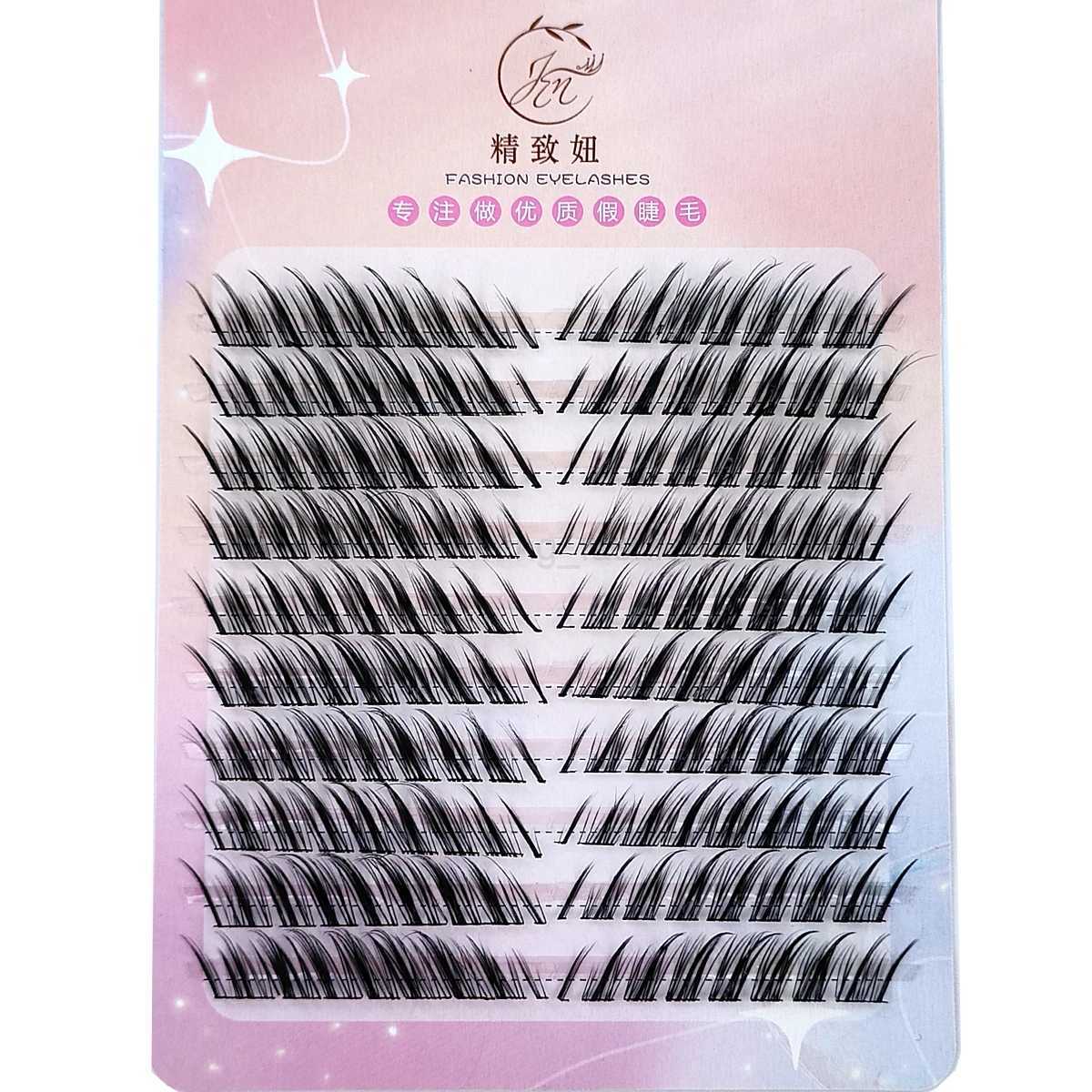 Mix 3D Fluffy Single Cluster Eyelash Extension Segmented Natural Mink Fox Eye Effect makeup Lashes Individual False eyelashesCL240713