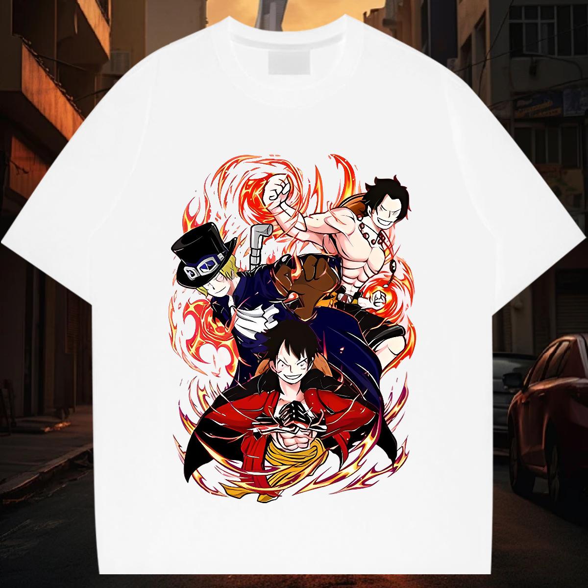 Comfortable T-Shirts Anime Printing Street Breathable Short Sleeve Men Tops Tees 2024 DIY Custom Cartoon Top Tees