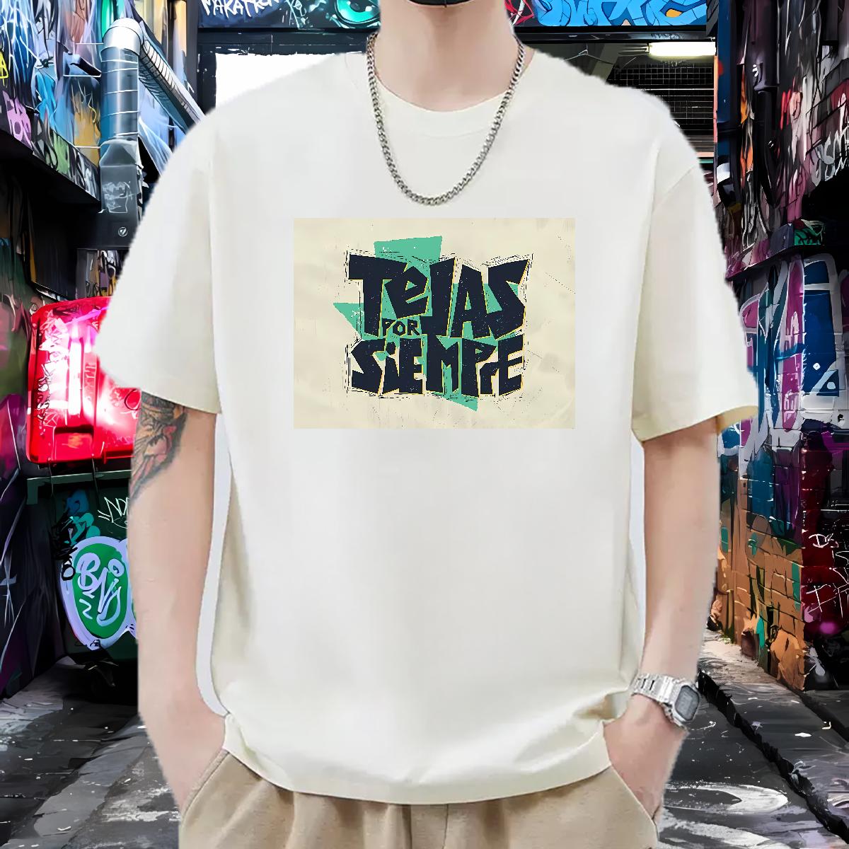 2024 DIY Mens T Shirts DIY Printed Couples T Shirts Hip Hop Street 180g Cotton Comfortable Top Tees