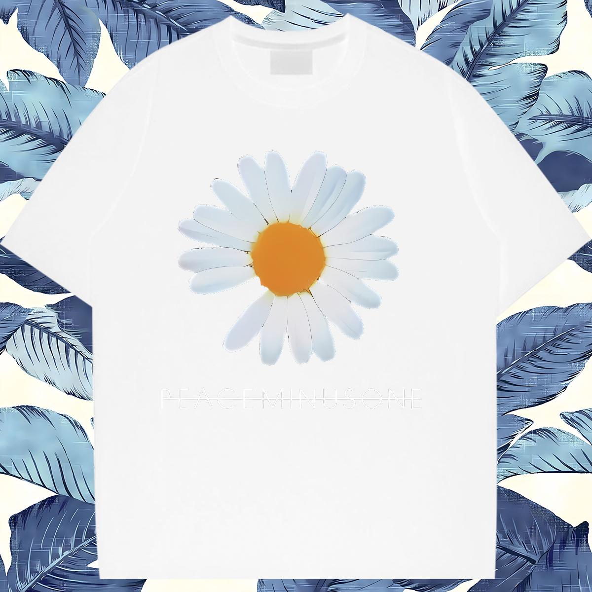 Lady Womens T Shirts Breathable Crew Neck Cotton Tops Shirt Beach 2024 Casual Women Tshirts Floral Print
