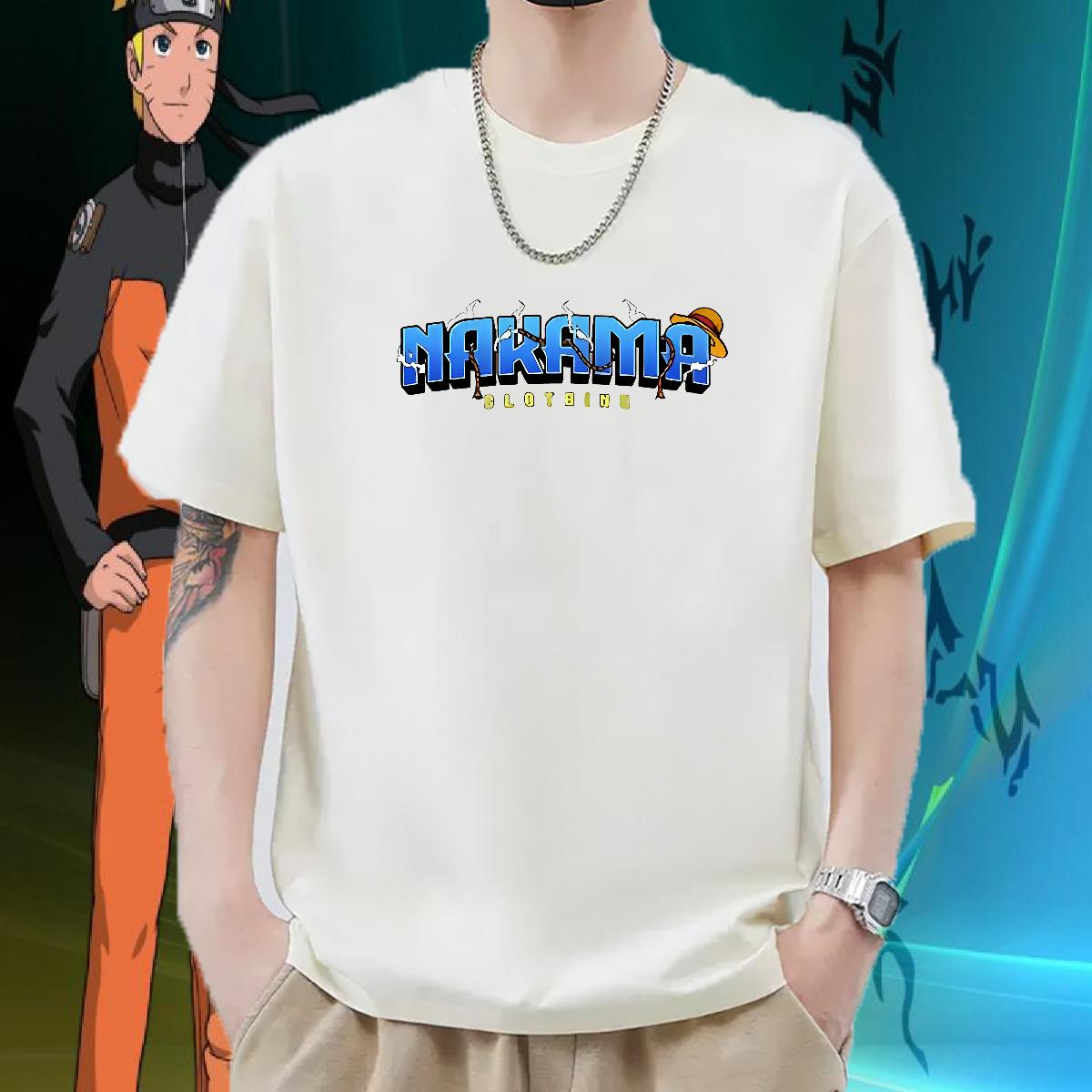 Unisex Men Tees Cotton Breathable Soft Street Casual T shirt Custom Anime DIY Clothes