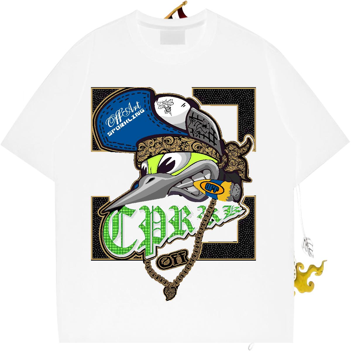 Designer T Shirt For Man High Street Hip Hop Breathable Short Sleeve Men Tshirts 2024 Custom Anime Clothings