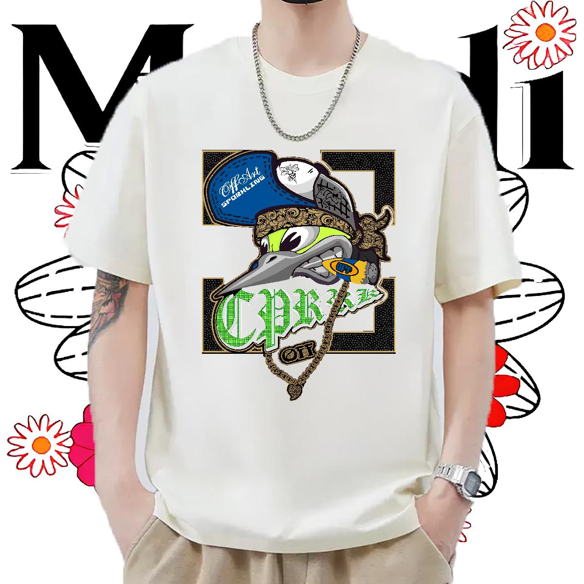 Designer Men T Shirts Daily Wear Cotton Breathable Tshirts Fashion Design Skull Clothings