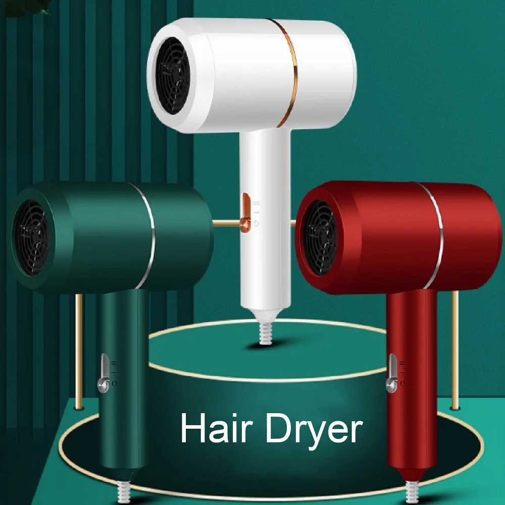 Hair dryer salon electric hair manufacturer with EU UK Australia plug 220V white green red home hotel portable popular hair dryer W241018