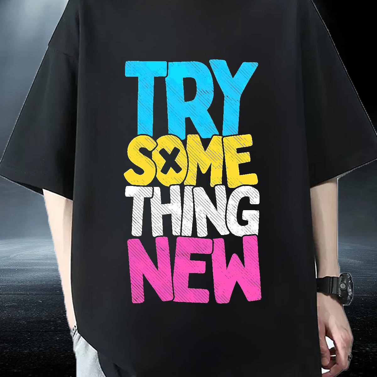 Designer T Shirts Men Hip Hop Crew Neck Cotton Men Tops Tees 2024 DIY Graphic Tops Shirt