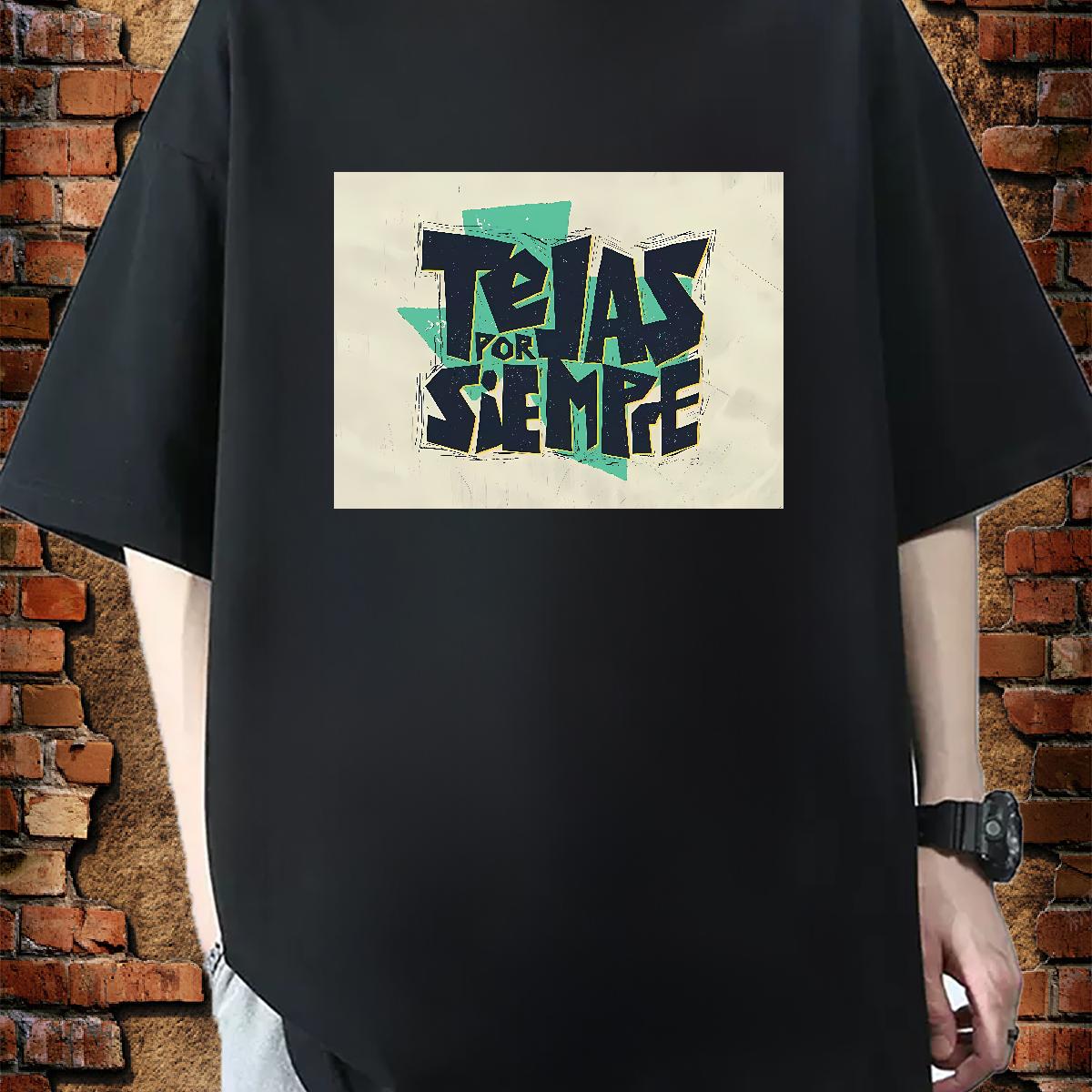 Unisex Mens Tshirts Breathable Crew Neck Casual Daily Wear Mens T Shirts Cartoon Printing S-3XL DIY Clothes