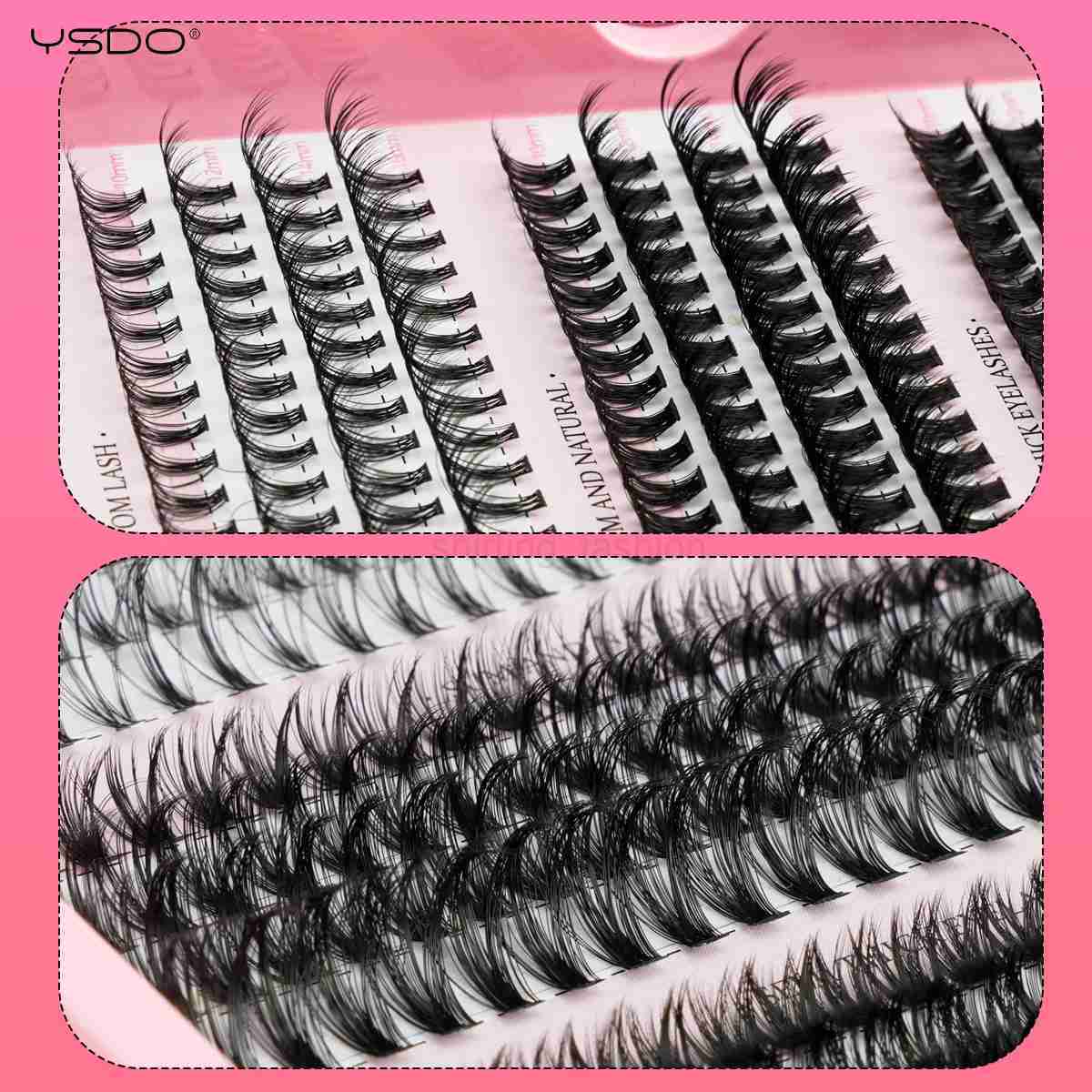 10/12 Rows DIY Eyelash Extension Kit Individual Lashes Bond and Seal False Eyelash Glue Remover Applicator and Tweezers MakeupCL240713