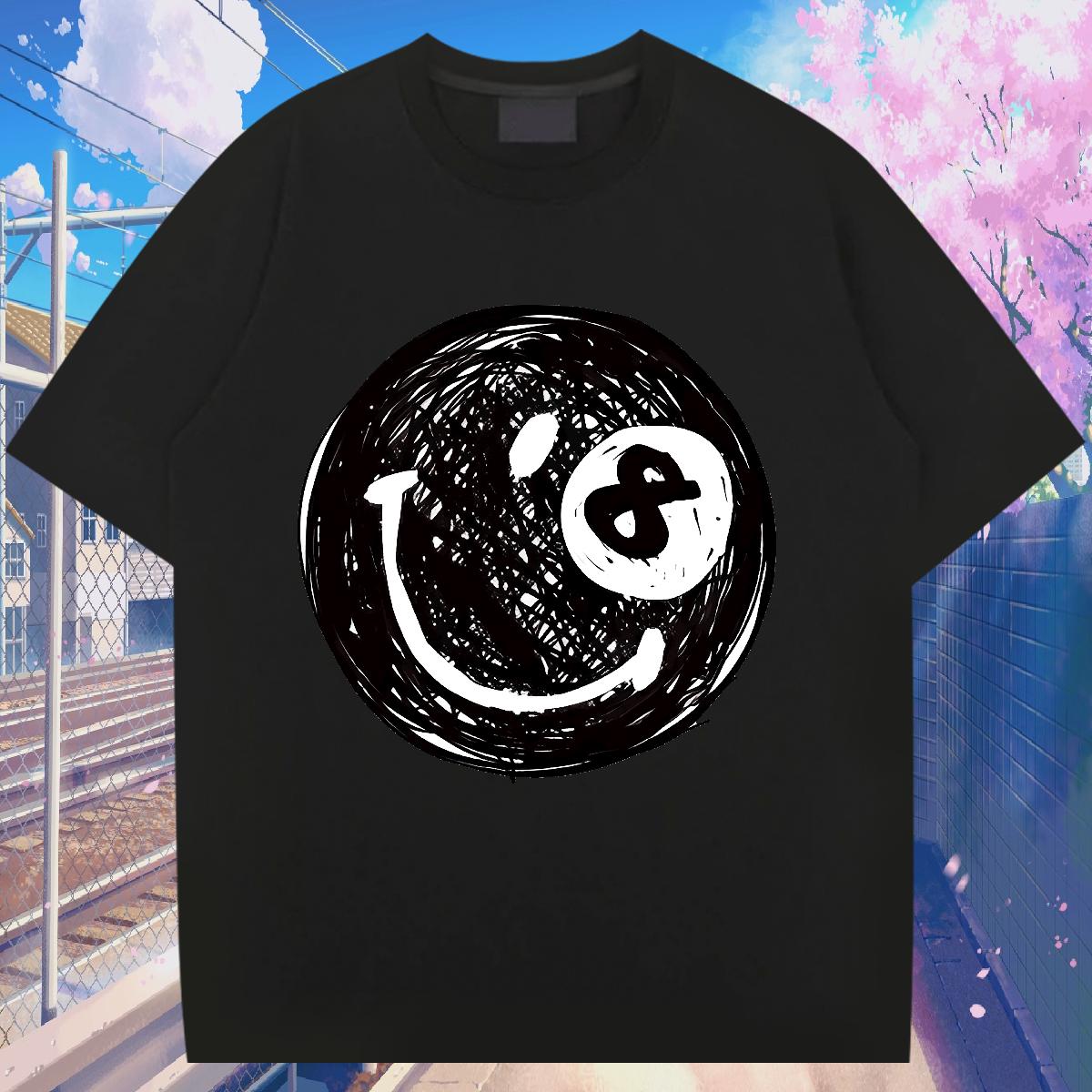 Brand Men Tees Crew Neck Cotton High Street Hip Hop T-Shirts White Plus Size Classic Casual Tees Shirts