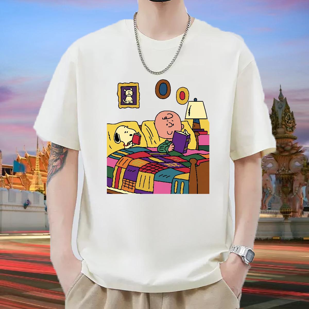 Designer T-Shirts for Men Home Outdoor Breathable Crew Neck Cotton Men Tops Tees DIY Customized Custom Print Plus Size Top Tees