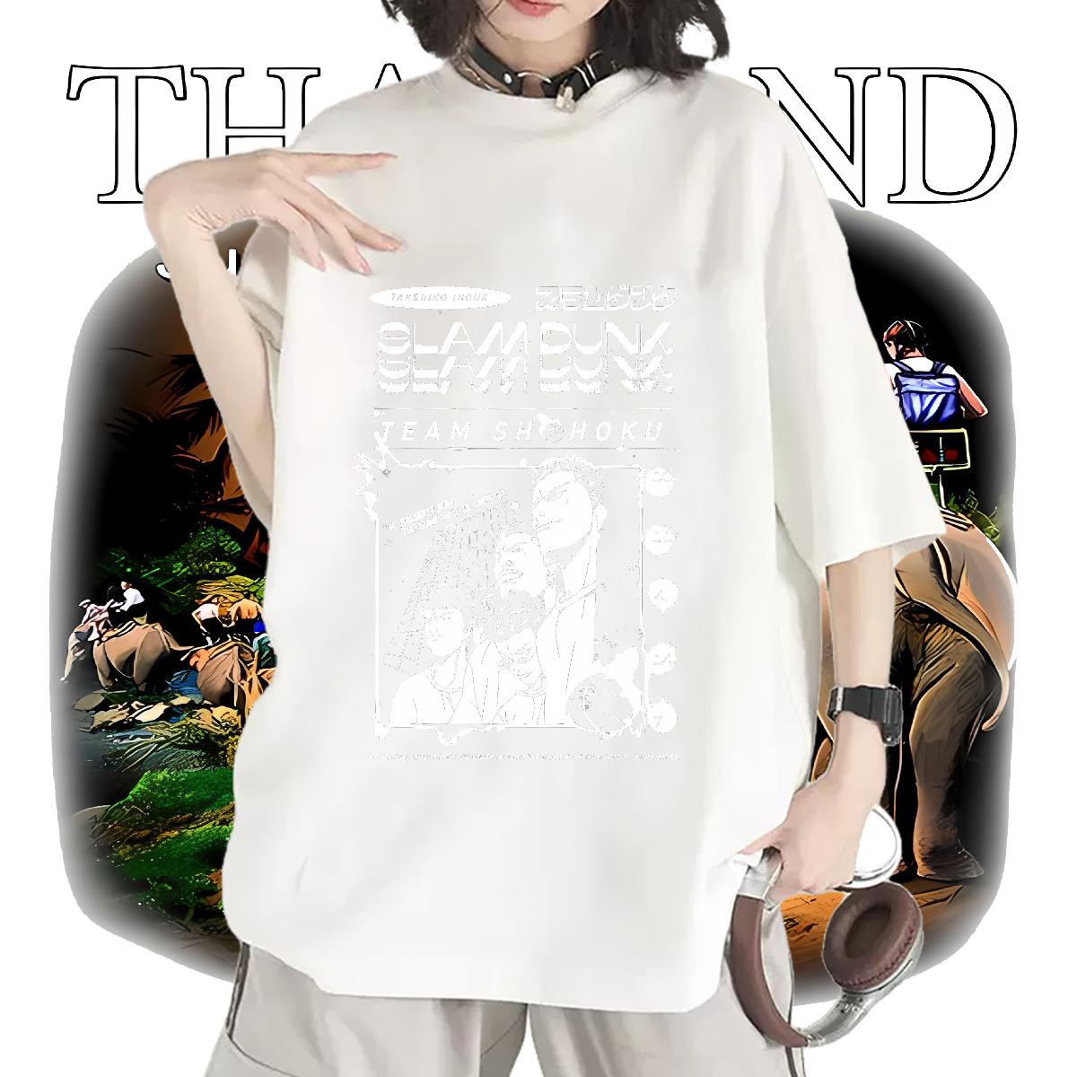 Stylist T-Shirts Breathable Crew Neck Cotton Anime Print Tees Shirts Outdoor Designer Lady T shirt