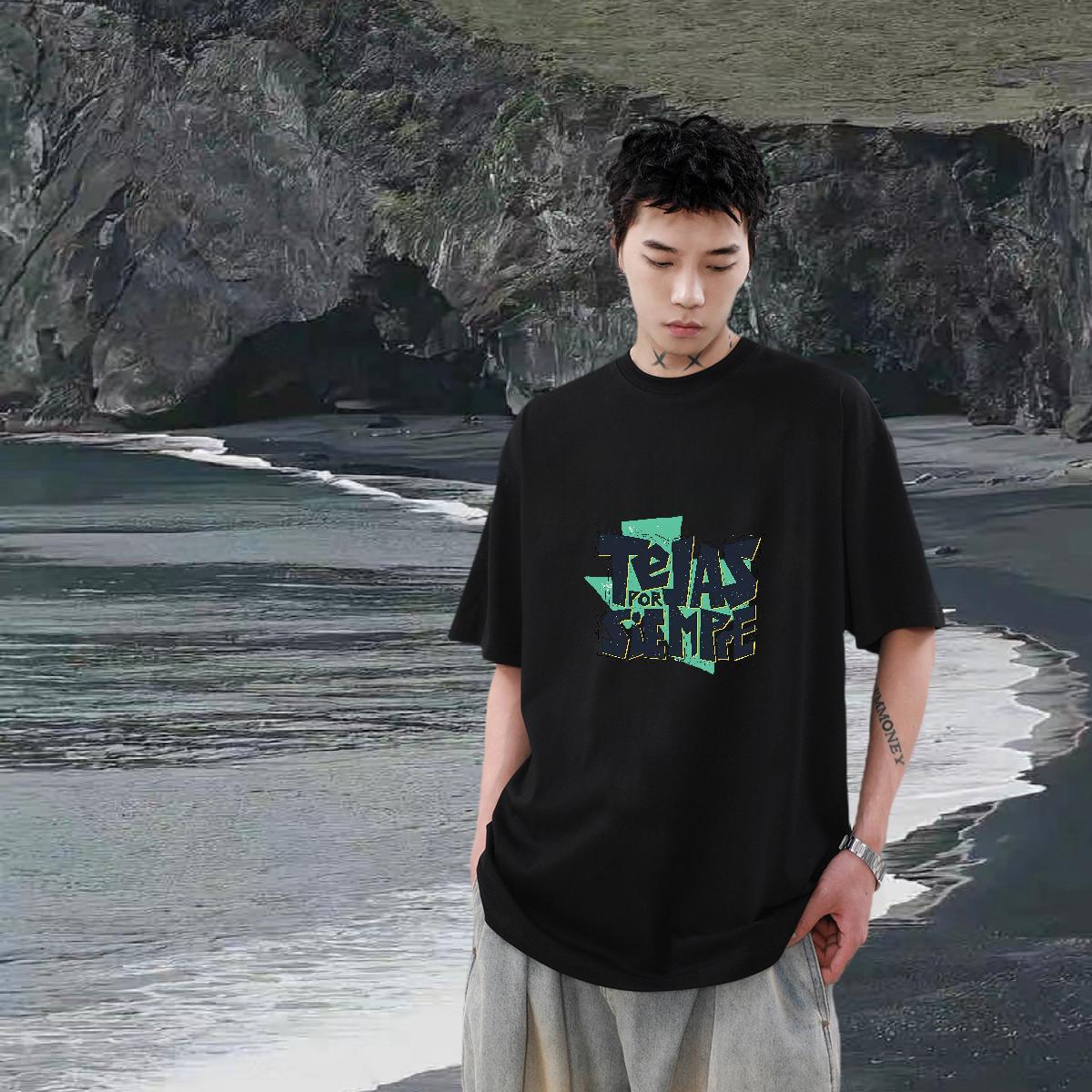 Comfortable Mens Tshirts O-Neck Short Sleeve Cotton Beach T Shirt For Man Plus Size Cartoon Fashion Designer Clothes