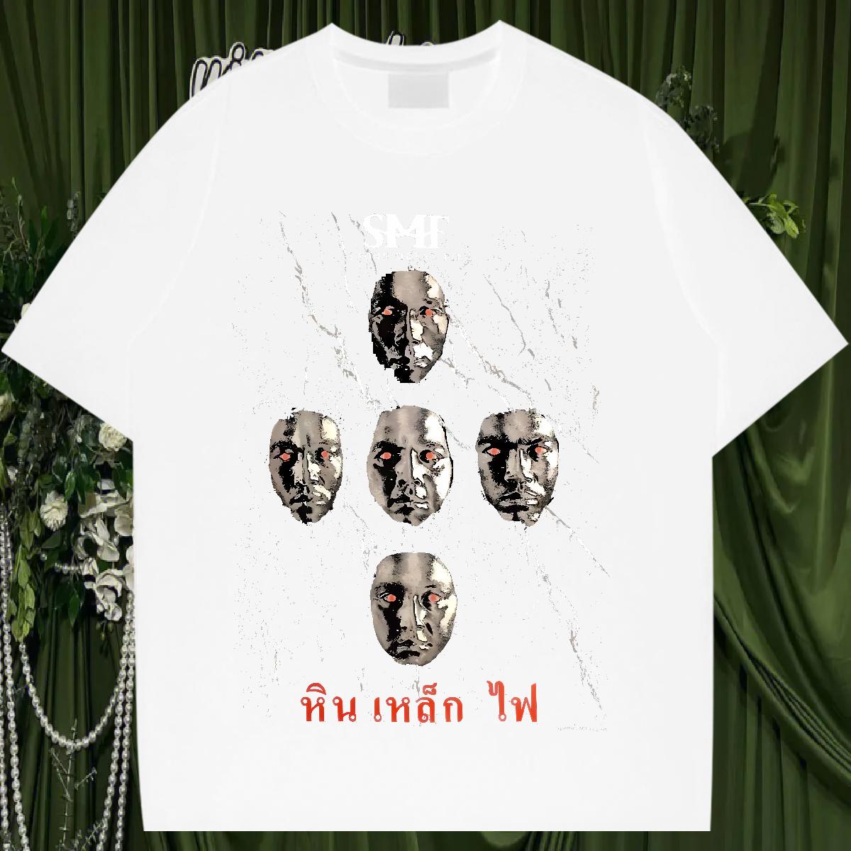 DIY T Shirt For Man Floral Print Street Casual Tshirts Crew Neck Cotton Breathable 5A