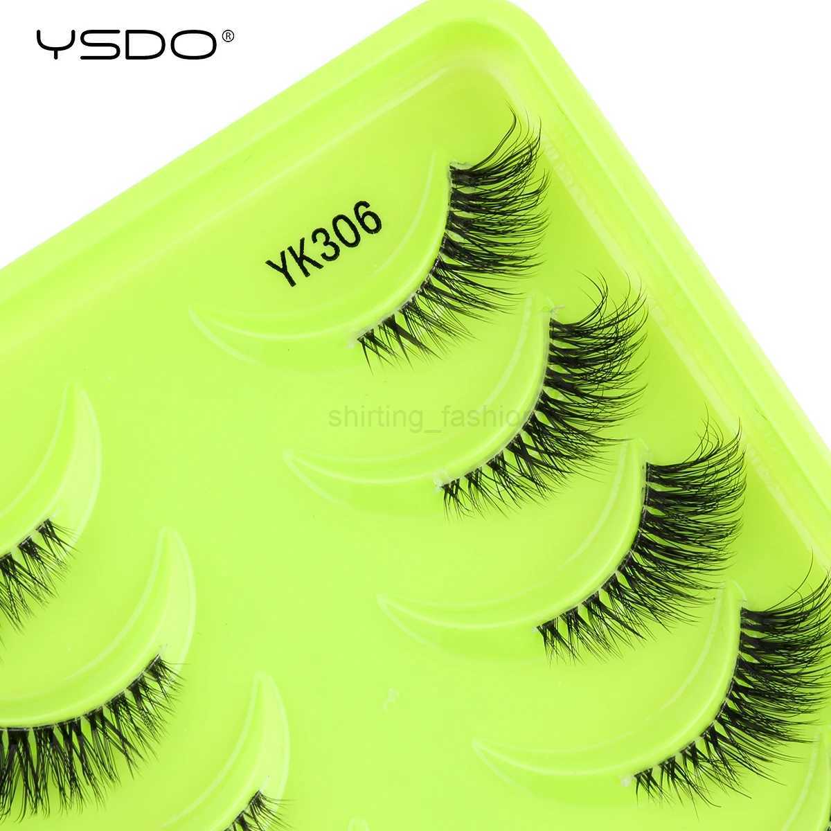Fox Eye lashes 3/10 Pairs Lashes 3D Mink Natural False Lashes Soft Cat Eye Lashes Extension Fluffy Lashes Makeup Half EyelashesCL240713