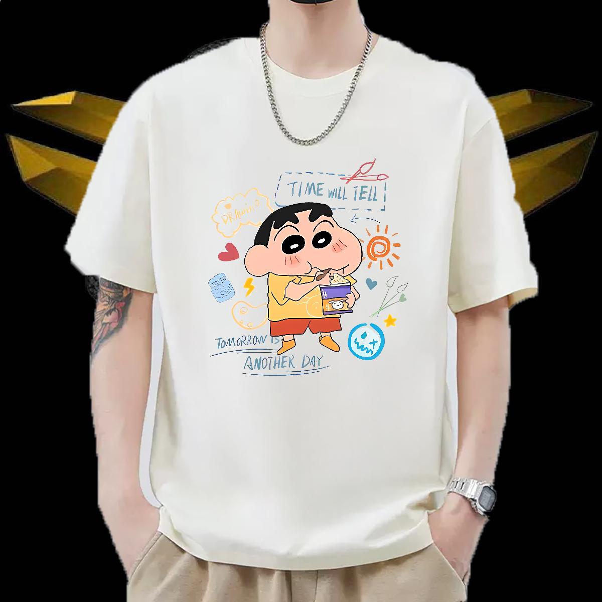 Designer Fashion T Shirts Men DIY Printed High Street Hip Hop Men Tops Tees Crew Neck Cotton Breathable Wholesale