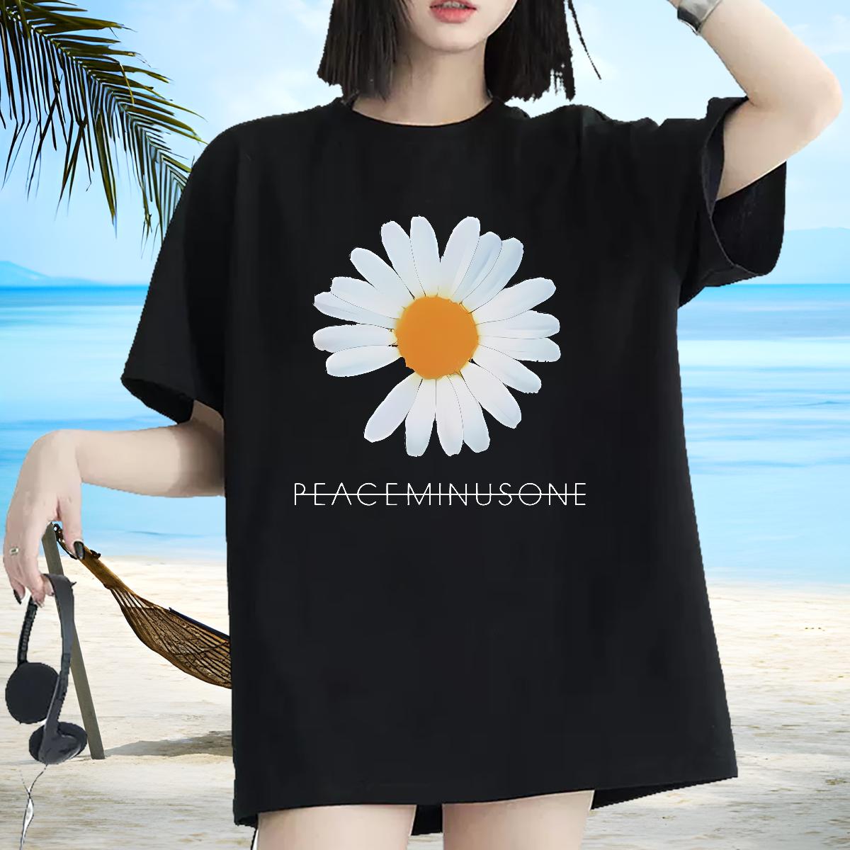 Nice T-Shirts Breathable Crew Neck Cotton Clothes Casual Beach Factory Direct Women Tees Oversized