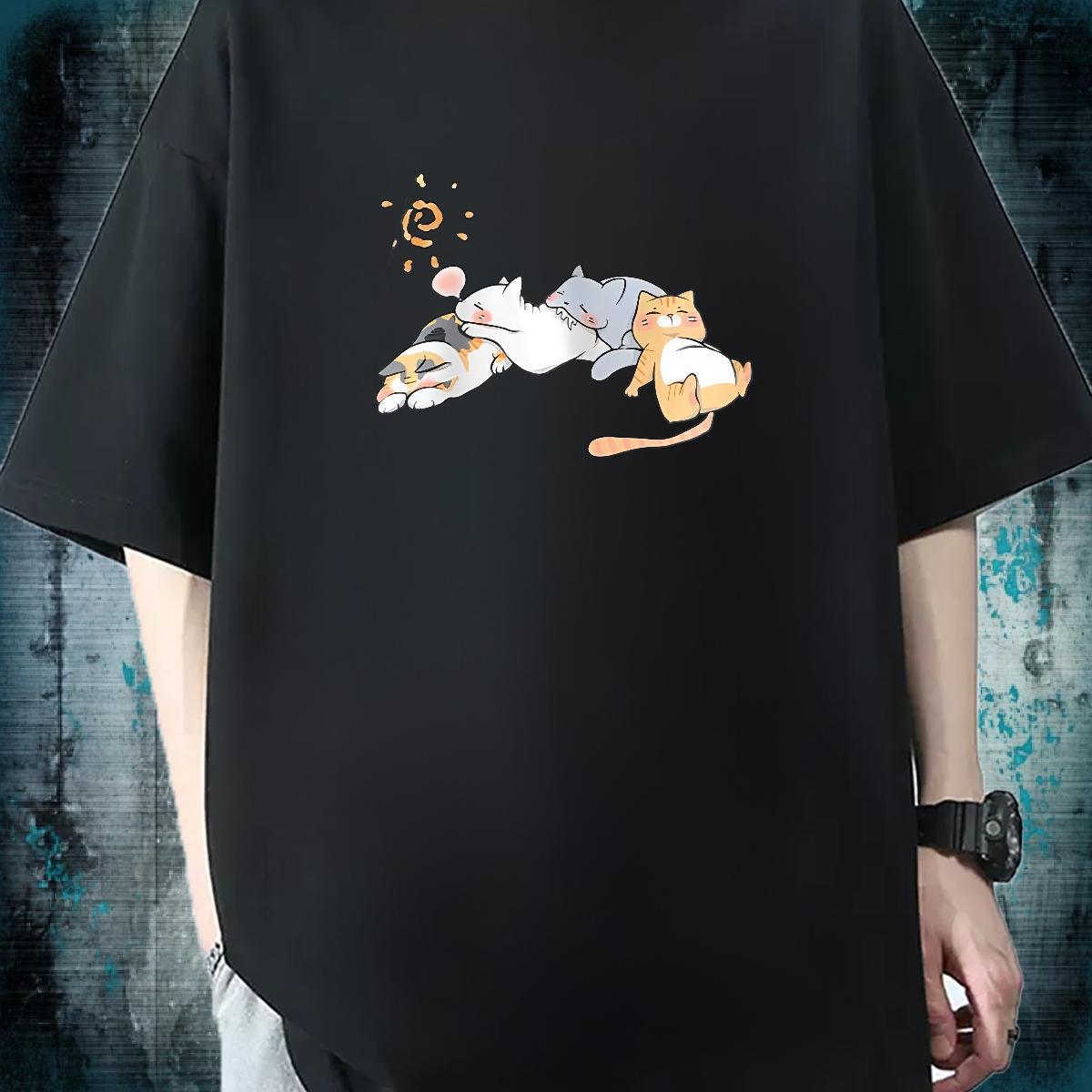 Soft T shirt Hip Hop Crew Neck Cotton Couples T Shirts Wholesale Anime Print Tops Shirt