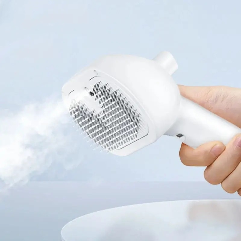 Pet Automatic Spray Hair Comb Cat Hair Straightening Brush for Pets Dog Rechargeable Hair Removal Comb Cat Grooming Brush