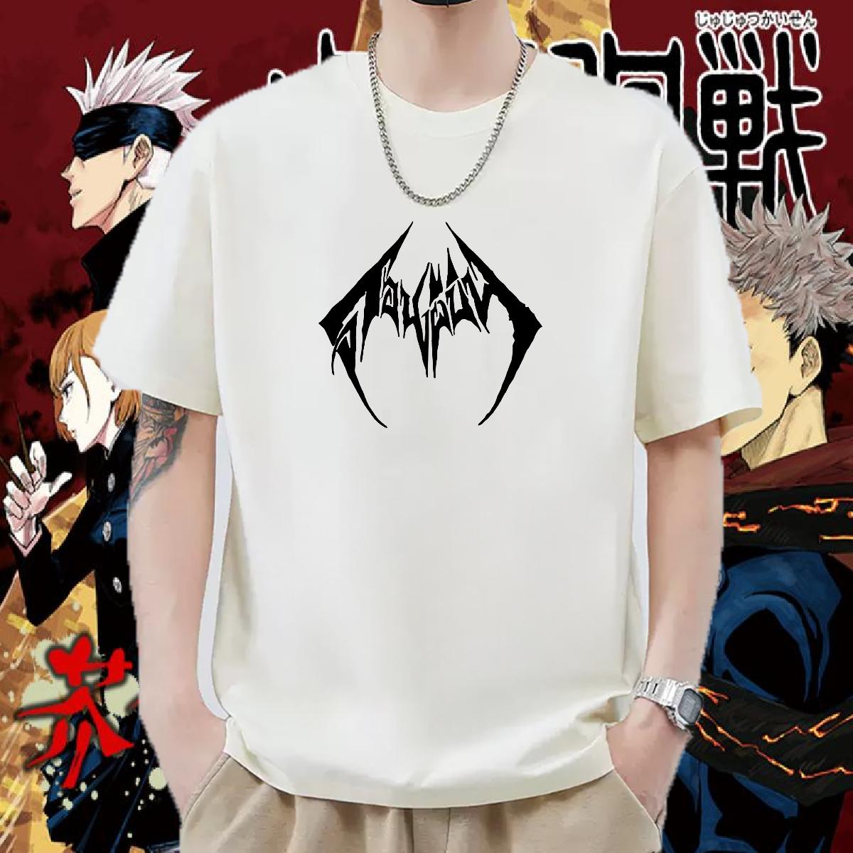 Classic Men Clothes T-Shirt O-Neck Short Sleeve Cotton Anime Printing Street T Shirts Men Customized Fashion Polos