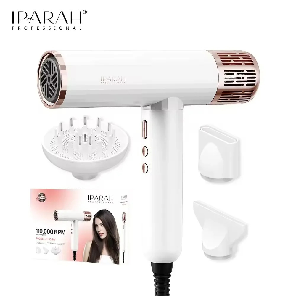 IPARAH Hair Dryer Professional Blow Dryer Negative Ion Hair Care Blow Dryers Brushless Motor 110000 RPM Barber Salon Tools P385 240708