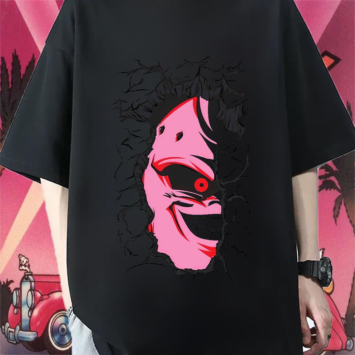 2024 T shirt DIY Logo Street Wear Men Tees Crew Neck Cotton Loose