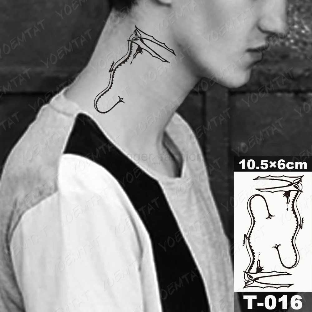 Waterproof Temporary Tattoo Sticker Dark Spider Scorpion Cross Yin Yang Flash Tatoo Man Body Art Child Fake Tatto Woman ChildB240713