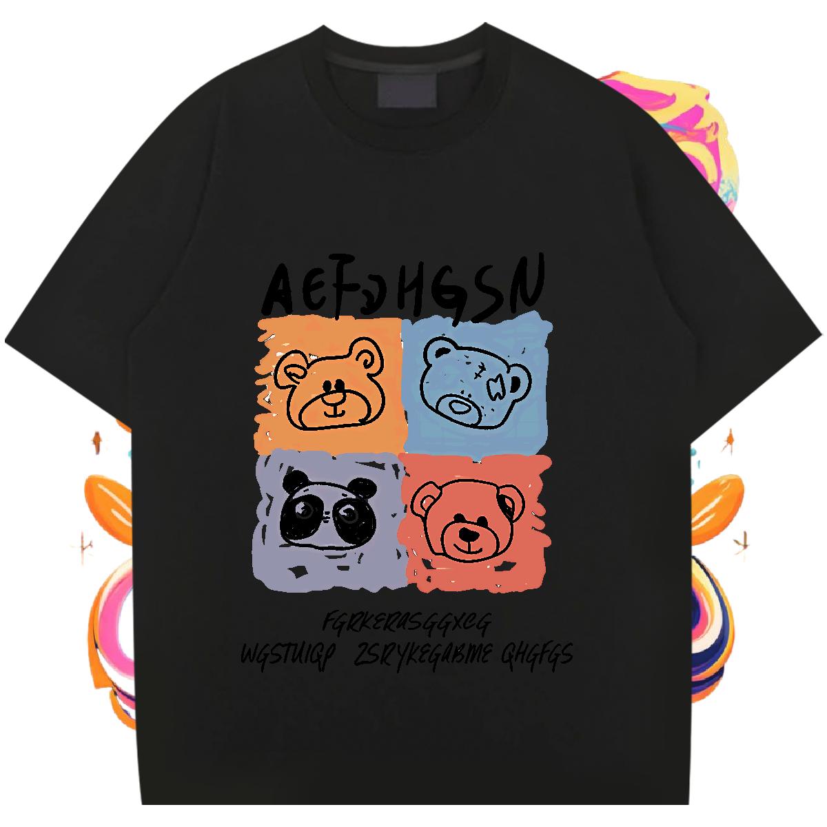 Classic T shirt Plus Size Custom Street Men Tees Cotton O Neck Short Sleeves Soft