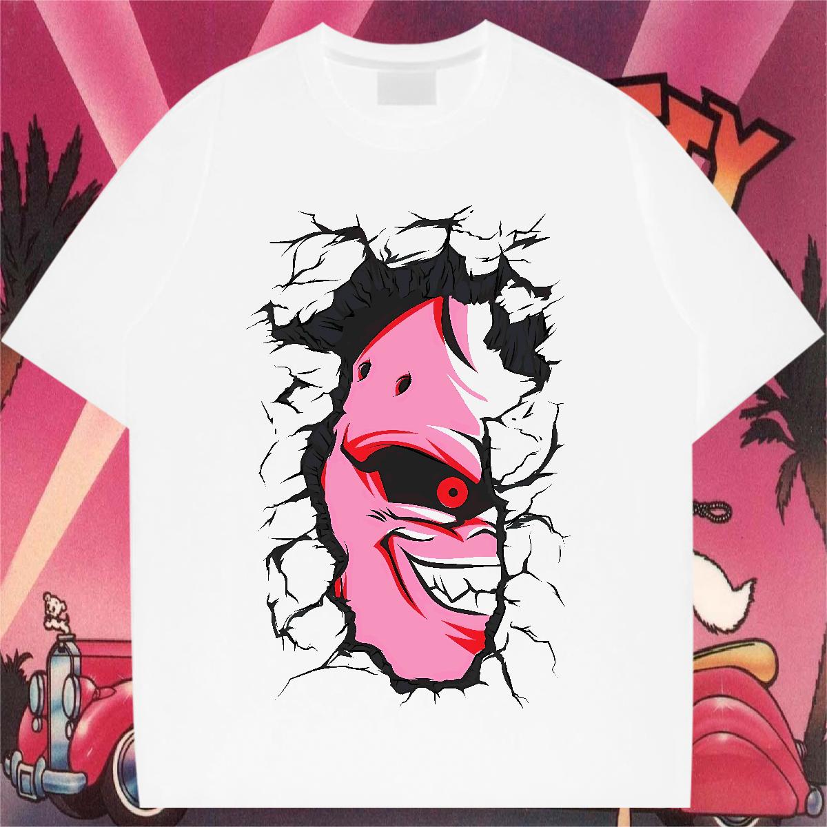 2024 T shirt DIY Logo Street Wear Men Tees Crew Neck Cotton Loose