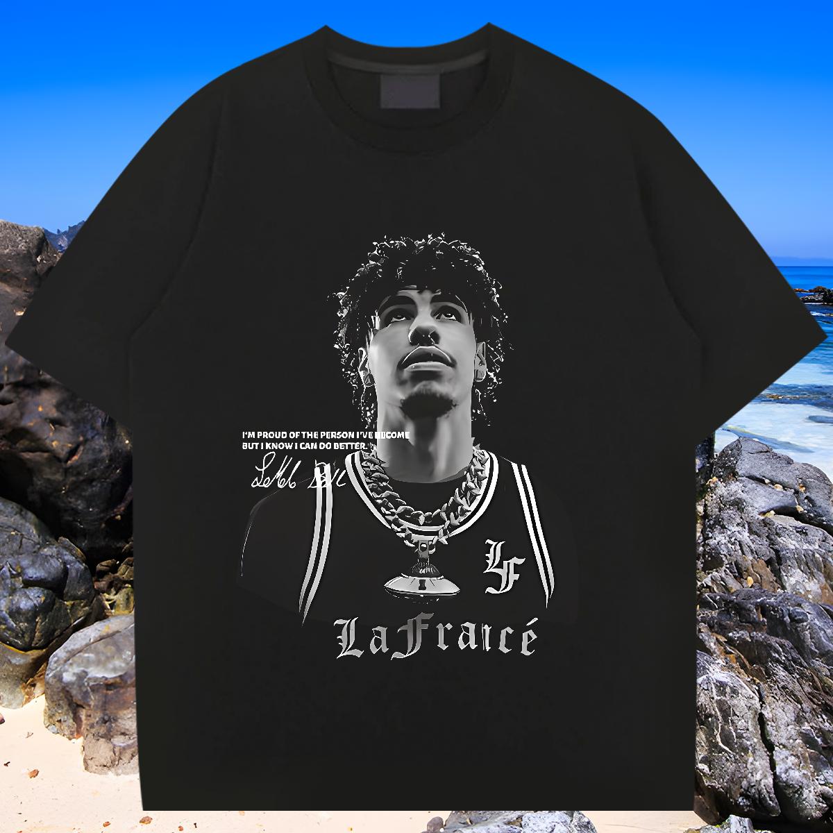 Fashion T shirt Black White Men Tees Hip Hop O-Neck Short Sleeve Cotton Wholesale Tops Tees